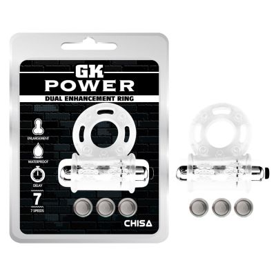 Эрекционное виброкольцо Chisa Get Lock Vibrating Bull Ring, прозрачное