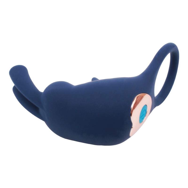 Ерекційне кільце-кролик Chisa Bunny Ring, синій вид 4