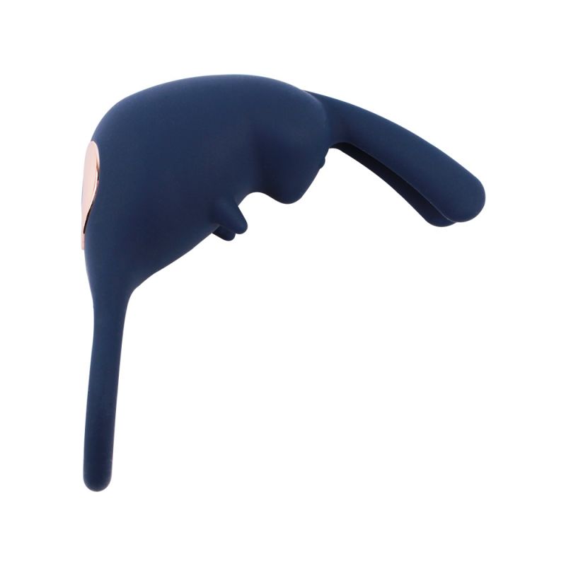 Ерекційне кільце-кролик Chisa Bunny Ring, синій вид 6