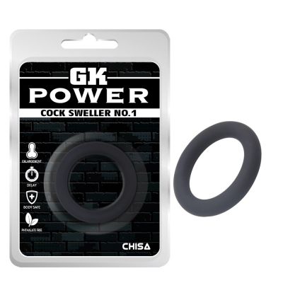 Эрекционное кольцо Chisa GK Power Cock Sweller no.1, черное