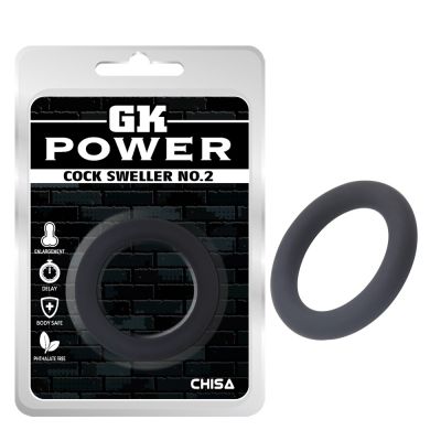Эрекционное кольцо на член Chisa GK Power No.2, силиконовое, черный