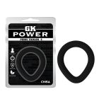 Ерекційне кільце довгастої форми Chisa GK Power, силіконове, чорний вид 2