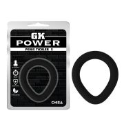 Ерекційне кільце довгастої форми Chisa GK Power, силіконове, чорний