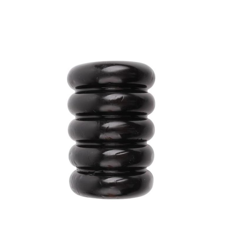 Эрекционное кольцо многоярусное Chisa GK Power, с рельефом, черный вид 3