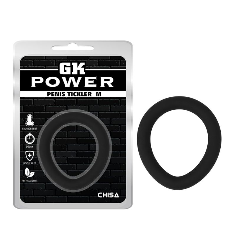Эрекционное кольцо Chisa GK Power, чёрный вид 2