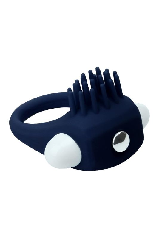 Эрекционное кольцо Dream Toys Rings of Love с усиками, синего цвета вид 3