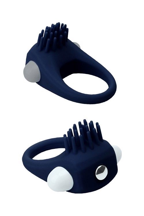 Эрекционное кольцо Dream Toys Rings of Love с усиками, синего цвета вид 4