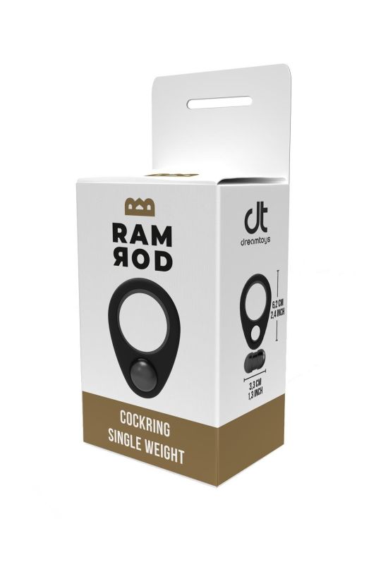 Ерекційне кільце Dreamtoys RAMROD з обтяжувачем, чорне вид 6