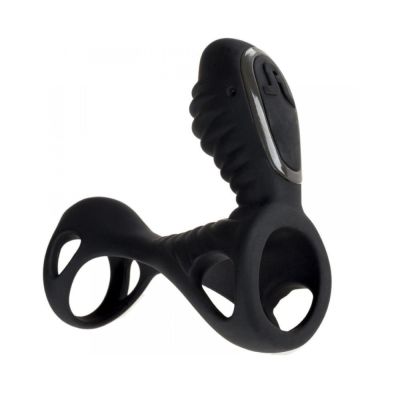 Ерекційне кільце з 2 моторами Adrien Lastic Gladiator F чорне