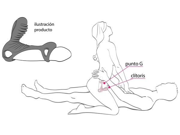 Ерекційне кільце з 2 моторами Adrien Lastic Gladiator F чорне вид 4