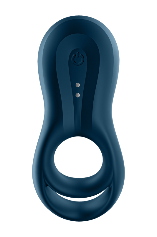 Ерекційне смарт кільце з вібрацією Satisfyer Epic Duo синє вид 6