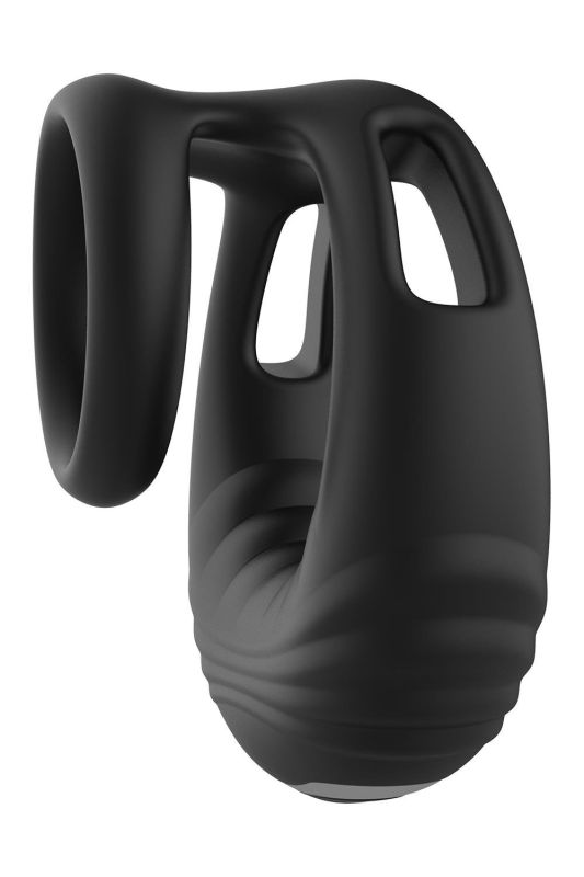 Эрекционное виброкольцо Dreamtoys Ramrod с пультом, черное вид 10