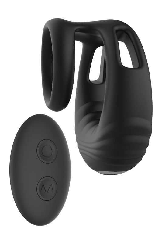 Ерекційне віброкільце Dreamtoys Ramrod з пультом, чорне вид 6