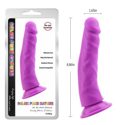 Фаллоимитатор Chisa Deluxe Pure Nature на присоске, фуксия