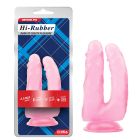 Фалоімітатор для подвійного проникнення Chisa Hi-Rubber, рожевий вид 2