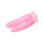 Фалоімітатор для подвійного проникнення Chisa Hi-Rubber, рожевий вид 5