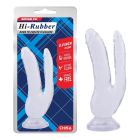 Фаллоимитатор двойной Chisa Hi-Rubber 8.0 Dildo, прозрачный вид 2