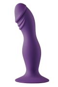Фалоімітатор Dream Toys Flirts Pleasure Dildo для точки G на присосці, фіолетовий