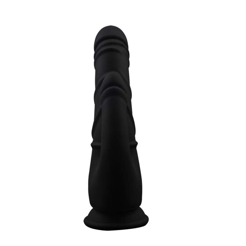 Подвійний фалоімітатор на присосці Chisa Naked Legend Stripper 8.5, чорний вид 4