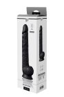 Фаллоимитатор гигантский реалистичный Dreamtoys Real Love на присоске с мошонкой, черный вид 6