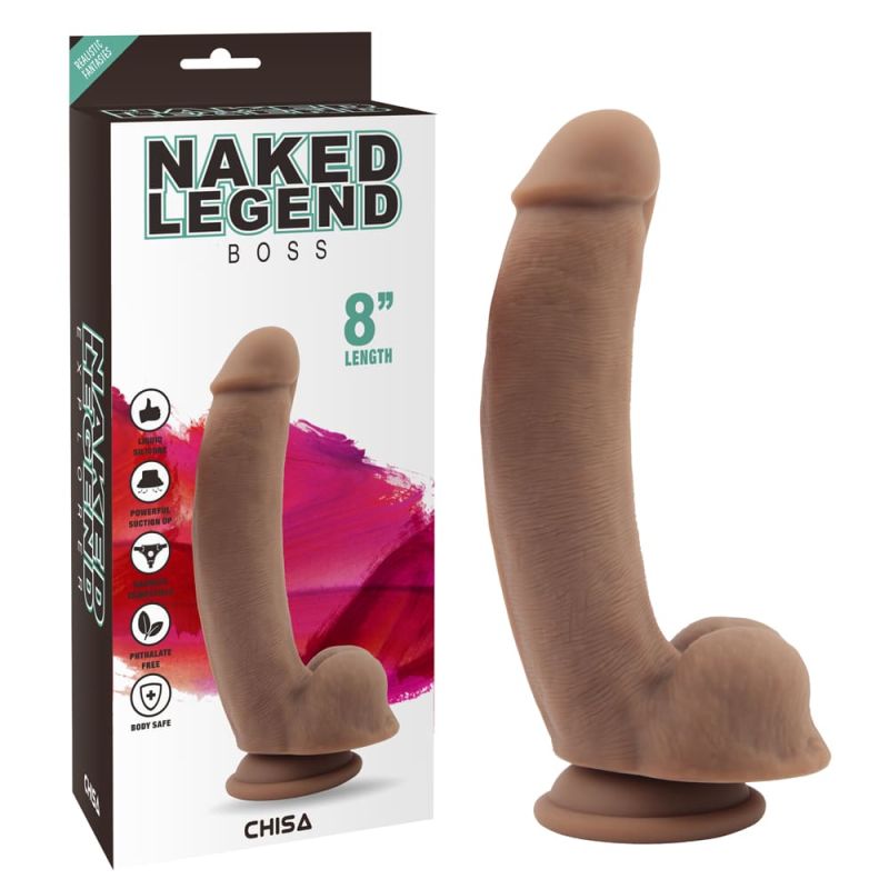Фаллоимитатор на присоске Chisa Naked Legend Boss 8, коричневый вид 2
