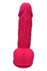 Фалоімітатор реалістичний Dreamtoys Real Love на присосці з мошонкою, рожевий вид 3