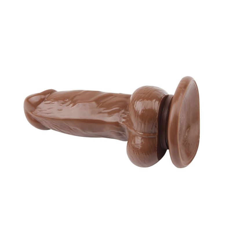 Фаллоимитатор реалистичный с присоской Chisa Ballsy Super Cock JUMBO JACK коричневый вид 6