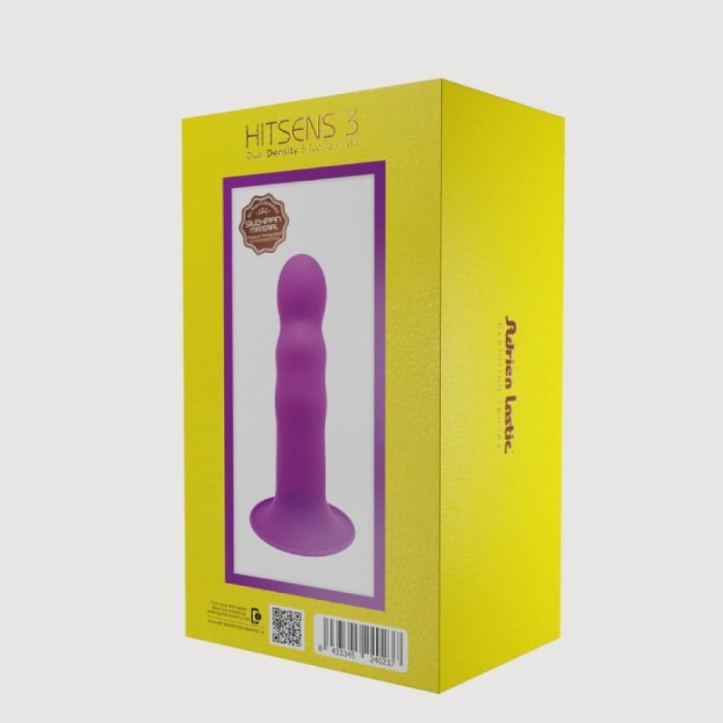 Фалоімітатор термореактивний Adrien Lastic Hitsens 3 фіолетовий вид 6