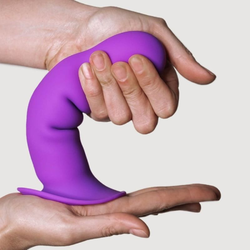 Фалоімітатор термореактивний Adrien Lastic Hitsens 3 фіолетовий вид 4