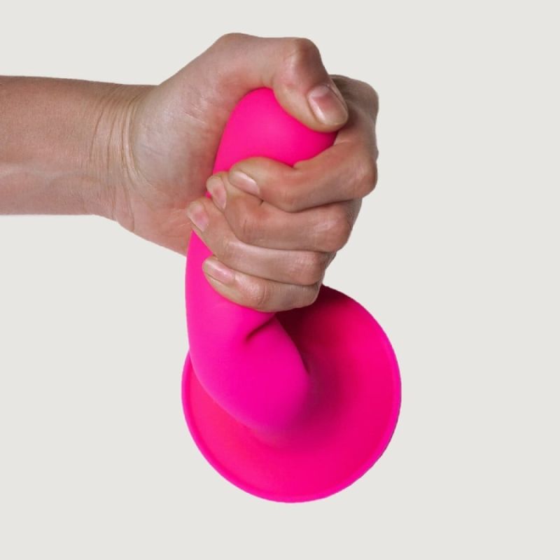 Фалоімітатор термореактивний Adrien Lastic Hitsens 4 на присосці, рожевий вид 4