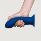 Фалоімітатор термореактивний Adrien Lastic Hitsens 1 на присосці, синій вид 4