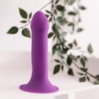 Фалоімітатор термореактивний Adrien Lastic Hitsens 6 на присосці, фіолетовий вид 3