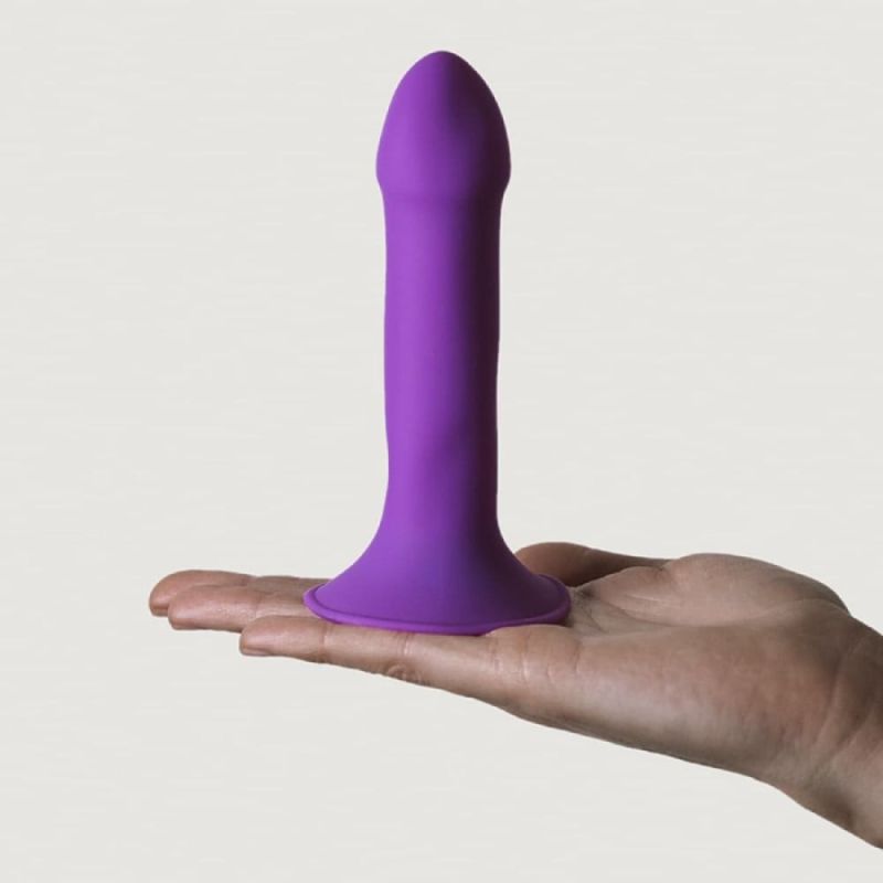 Фалоімітатор термореактивний Adrien Lastic Hitsens 6 на присосці, фіолетовий вид 4