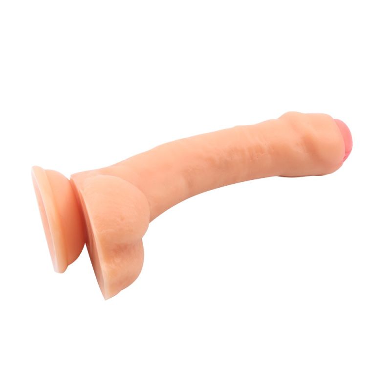 Фалоімітатор із закритою головкою Chisa Keep Love на присосці, тілесний вид 6