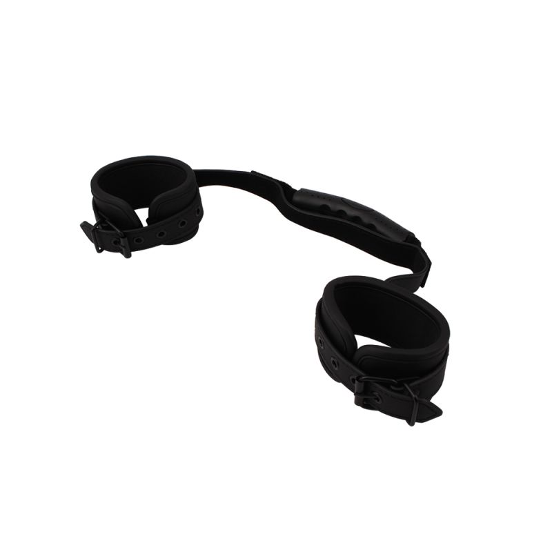 Фиксаторы для рук Chisa Behave! Ignite Your Fantasy Cuffs с держателем, чёрные вид 4