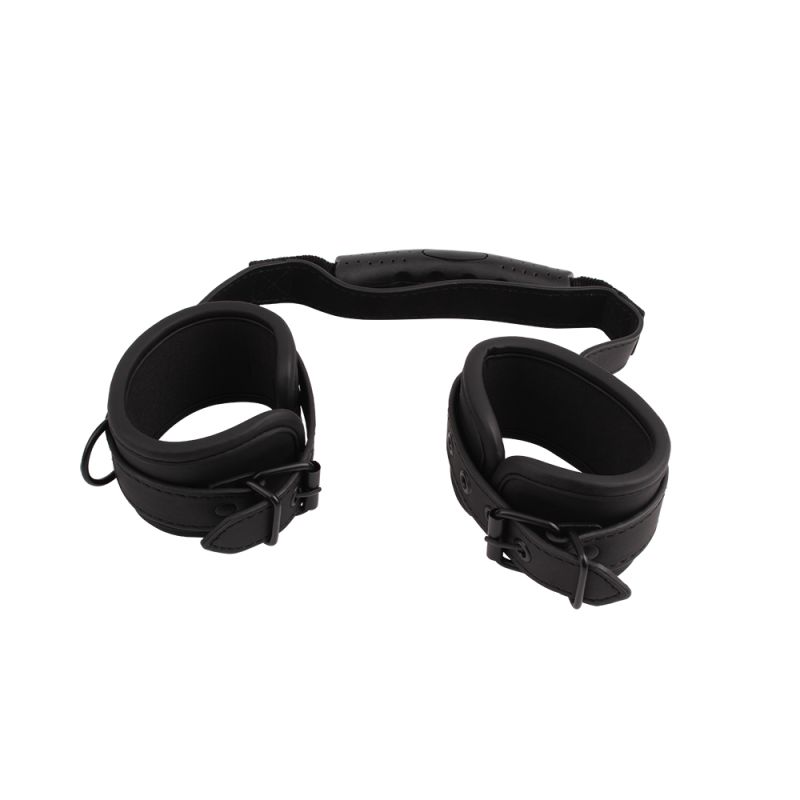 Фиксаторы для рук Chisa Behave! Ignite Your Fantasy Cuffs с держателем, чёрные вид 3