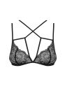 Бюстгальтер Obsessive Frivolla L\XL Черный вид 2