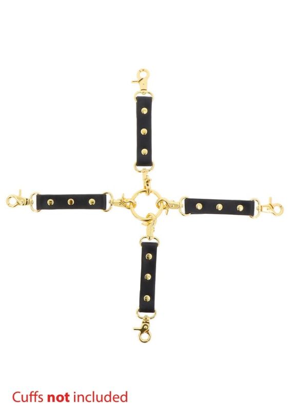 Фиксатор крестовина с карабинами и кольцом Taboom Wild Roses Hogtie украшен декоративными розами вид 5