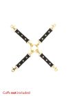 Фиксатор крестовина с карабинами и кольцом Taboom Wild Roses Hogtie украшен декоративными розами вид 4