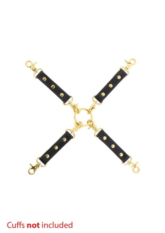 Фиксатор крестовина с карабинами и кольцом Taboom Wild Roses Hogtie украшен декоративными розами вид 4