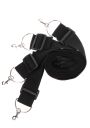 Фіксатори на ліжко з карабінами. чорні Bed Restraints Taboom