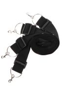 Фіксатори на ліжко з карабінами. чорні Bed Restraints Taboom