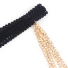 Гартер на ніжку Star Night з підвісками з 4-х рядів золотистих ланцюжків , One Size вид 4