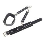 Гартери з наручниками Star Night Sexy Bondage з екошкіри, чорні, One Size вид 5