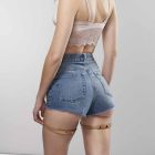 Гартери-шорти на стегна Maze, веганська шкіра, бежеві, One Size вид 3