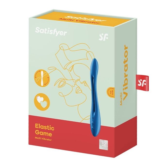 Універсальний вібратор (ерекційне кільце), що гнеться Satisfyer Elastic Game синій вид 9
