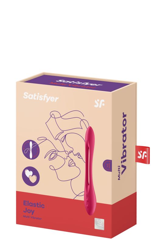 Універсальний вібратор (ерекційне кільце), що гнеться Satisfyer Elastic Joy червоний вид 9