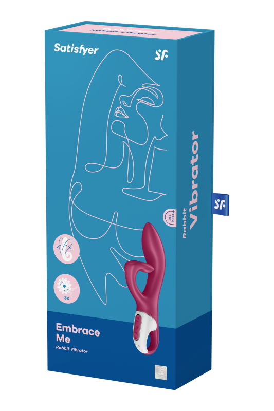 Гнучкий подвійний вібратор SATISFYER EMBRACE ME бордовий вид 9