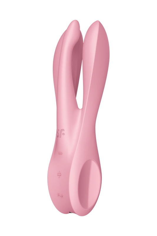 Гнучкий кліторальний вібратор із 3 моторами SATISFYER THREESOME 1 рожевий вид 4