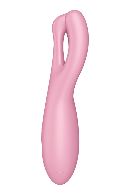 Гнучкий смарт-вібратор Satisfyer Threesome 4 Connect App рожевий вид 4